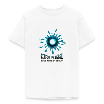Eclipse paintball, surfez sur l’horizon - T-shirt Ado - blanc - Devant - AI Model Teenager Male dark (155cm)