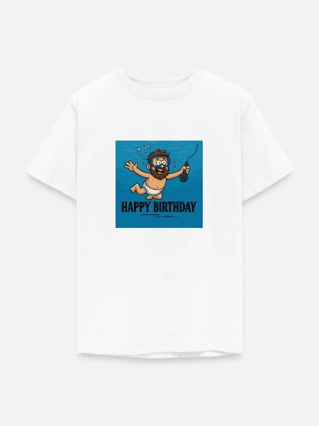Happy Birthday 1 Nirvana - Teenager T-Shirt - Weiß