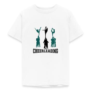 Cheerleading, Cheerleader - Teenage T-Shirt - white - Front - AI Model Teenager Male dark (155cm)