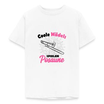 Posaune - Teenager T-Shirt - Weiß - Vorne - AI Model Teenager Male dark (155cm)
