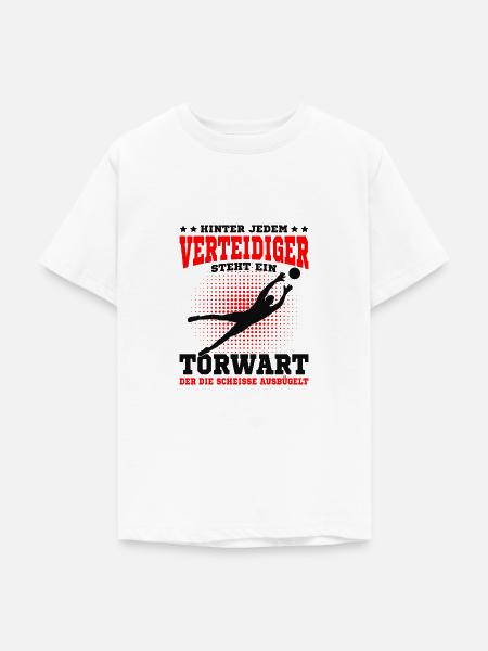 Torwart - Teenager T-Shirt - Weiß
