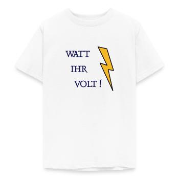 Watt Ihr Volt - Teenager T-Shirt - Weiß - Vorne - AI Model Teenager Male dark (155cm)