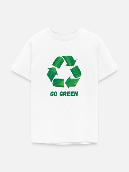 vorwärts grün - Teenager T-Shirt - Weiß