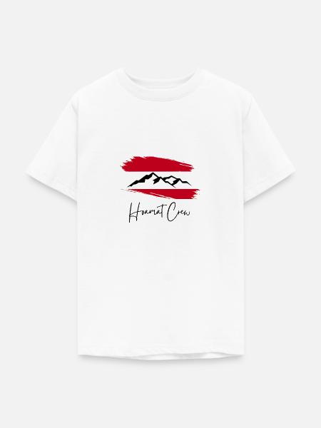 Hoamat Crew - Teenager T-Shirt - Weiß