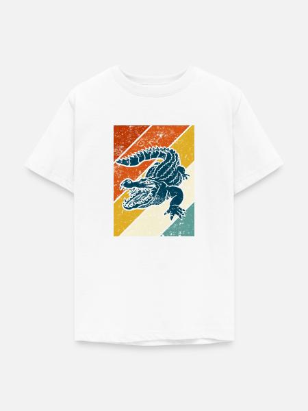 Alligator - Teenager T-Shirt - Weiß