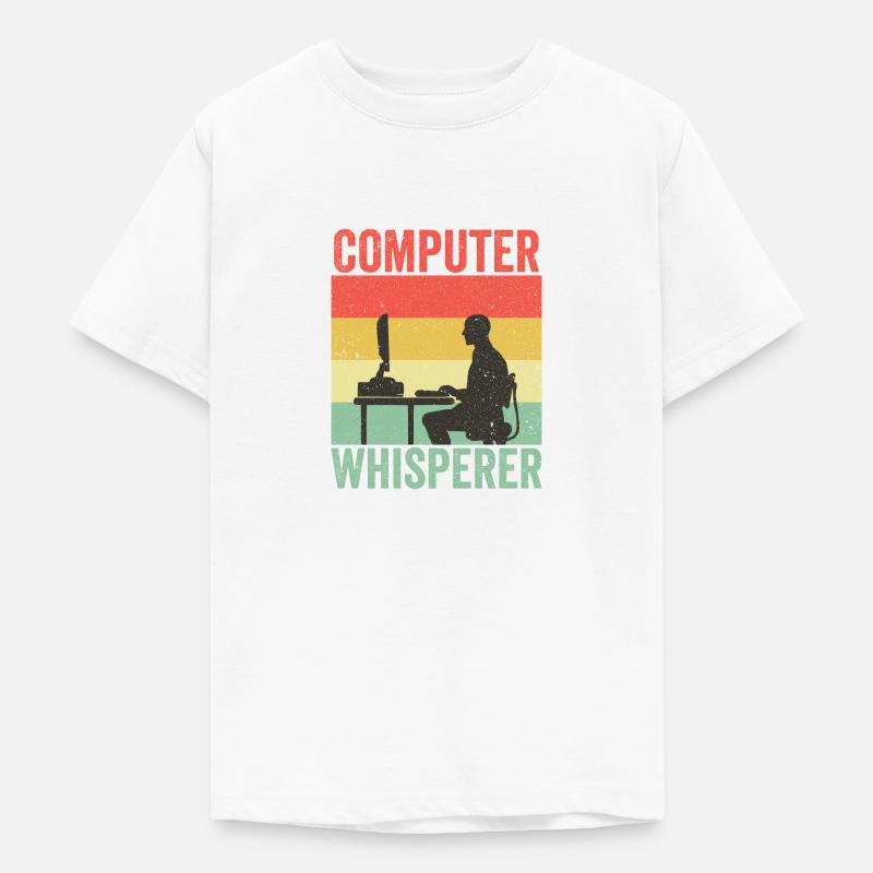 Computer Whisperer IT Support Programmierer - Teenager T-Shirt - Weiß