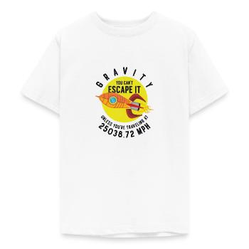 Rocket Science Scientist Gravity Sie können der - Teenager T-Shirt - Weiß - Vorne - AI Model Teenager Male dark (155cm)