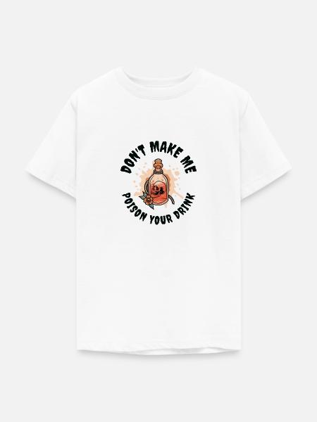 Aqua Tofana Schädel Gift Verbrechen Fan Drink - Teenager T-Shirt - Weiß
