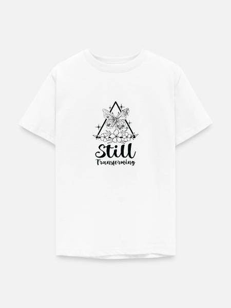Himmlischer Schmetterling Transforming Galaxy - Teenager T-Shirt - Weiß