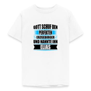 Erzgebirge Mann Namen Sachsen Elias - Teenager T-Shirt - Weiß - Vorne - AI Model Teenager Male dark (155cm)