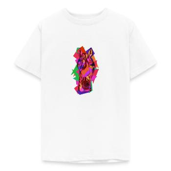 Buntes Pferd Wpap Art Geometrische Pop Art - Teenager T-Shirt - Weiß - Vorne - AI Model Teenager Male dark (155cm)