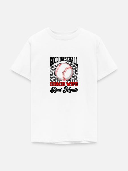 Baseball-Trainerin Ehefrau Berufstätige Mutter - Teenager T-Shirt - Weiß