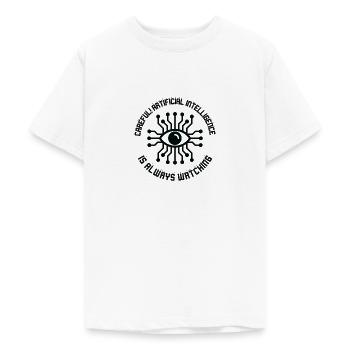 Künstliche Intelligenz Programmierung - Teenager T-Shirt - Weiß - Vorne - AI Model Teenager Male dark (155cm)