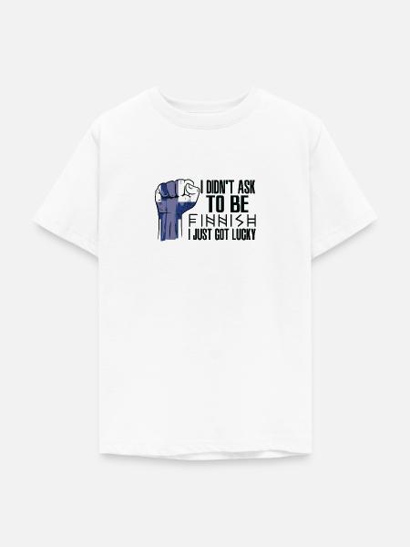 Finnischer Stolz Finnische Flagge Gewachsen - Teenager T-Shirt - Weiß