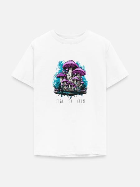 Pilze time to grow - Teenager T-Shirt - Weiß