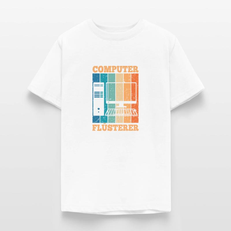 Computerflüsterer Informatiker Retro PC Computer Teenager T-Shirt