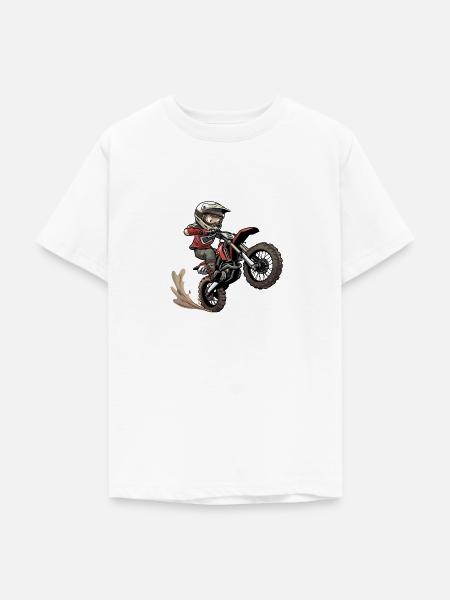 Motocross Kind - Teenager T-Shirt - Weiß