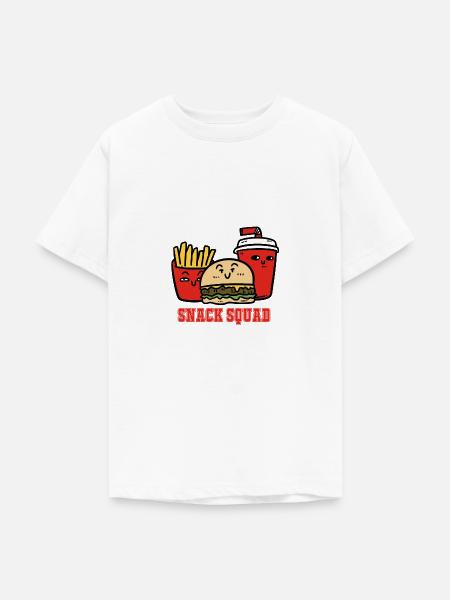 Snack Squad - Teenager T-Shirt - Weiß