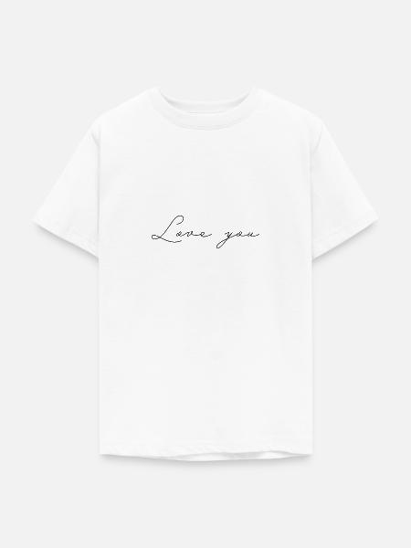Love you - Teenager T-Shirt - Weiß
