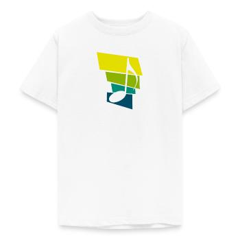music - Teenage T-Shirt - white - Front - AI Model Teenager Male dark (155cm)