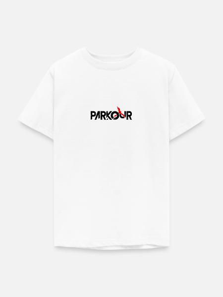 Parkour - Teenager T-Shirt - Weiß