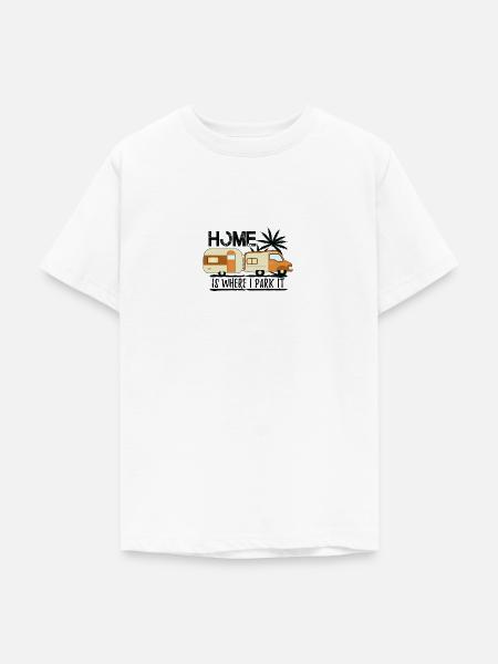 Wohnwagen - Teenager T-Shirt - Weiß