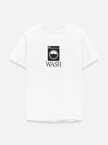 Waschmaschine Wash - Teenager T-Shirt - Weiß