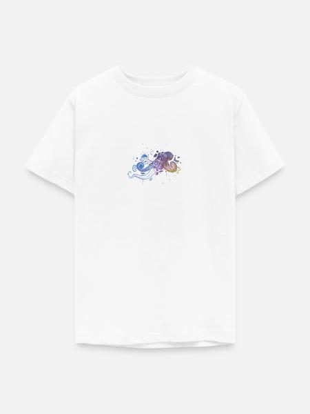 Octopus - Teenager T-Shirt - Weiß