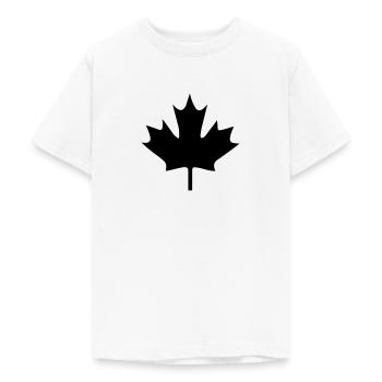 Kanada - Canadian Leaf - Teenager T-Shirt - Weiß - Vorne - AI Model Teenager Male dark (155cm)