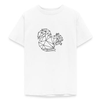 Écureuils - T-shirt Ado - blanc - Devant - AI Model Teenager Male dark (155cm)