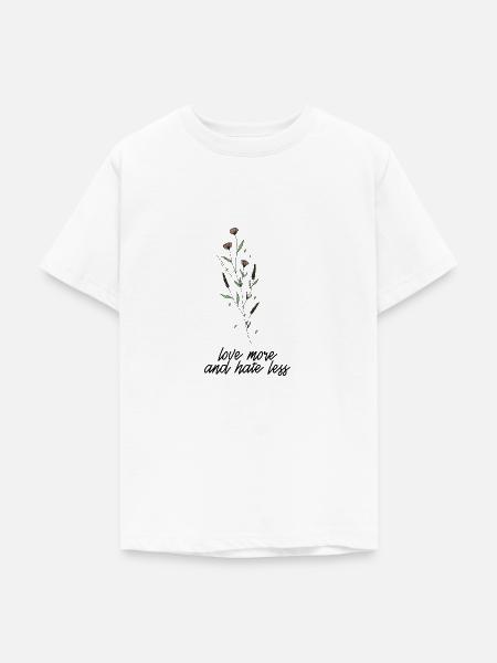 Love More - Teenager T-Shirt - Weiß