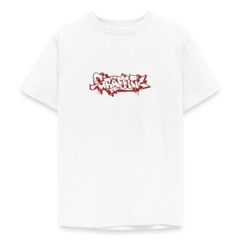 GRAFFITI - Teenager T-Shirt - Weiß - Vorne - AI Model Teenager Male dark (155cm)