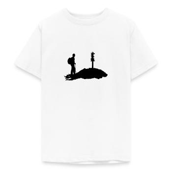 Wandern, wanderer - Teenager T-Shirt - Weiß - Vorne - AI Model Teenager Male dark (155cm)