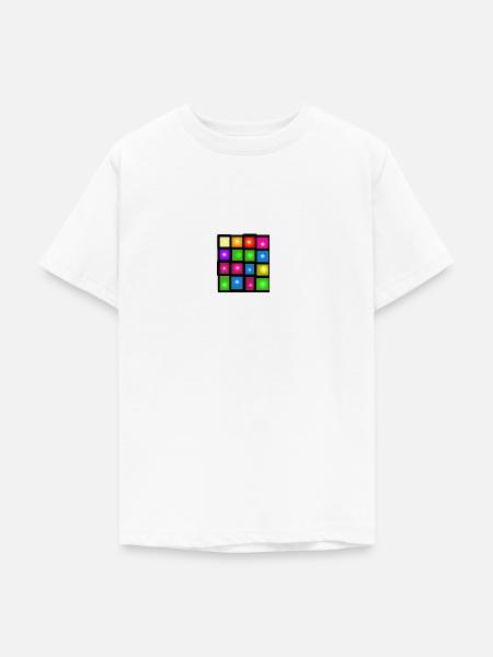 Quadrat - Teenager T-Shirt - Weiß