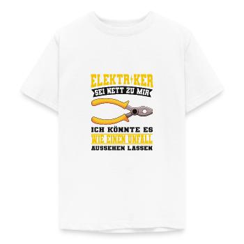 Elektriker - Teenager T-Shirt - Weiß - Vorne - AI Model Teenager Male dark (155cm)