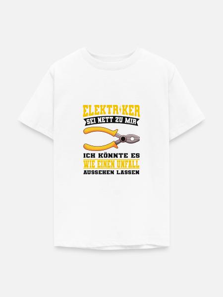 Elektriker - Teenager T-Shirt - Weiß