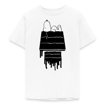 Peanuts Snoopy Street Art Graffiti - Teenager T-Shirt - Weiß - Vorne - AI Model Teenager Male dark (155cm)