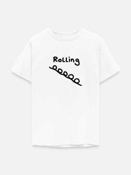 Rolling - Steine - Teenager T-Shirt - Weiß