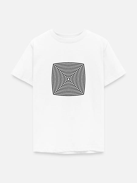 Optische Täuschung - Teenager T-Shirt - Weiß