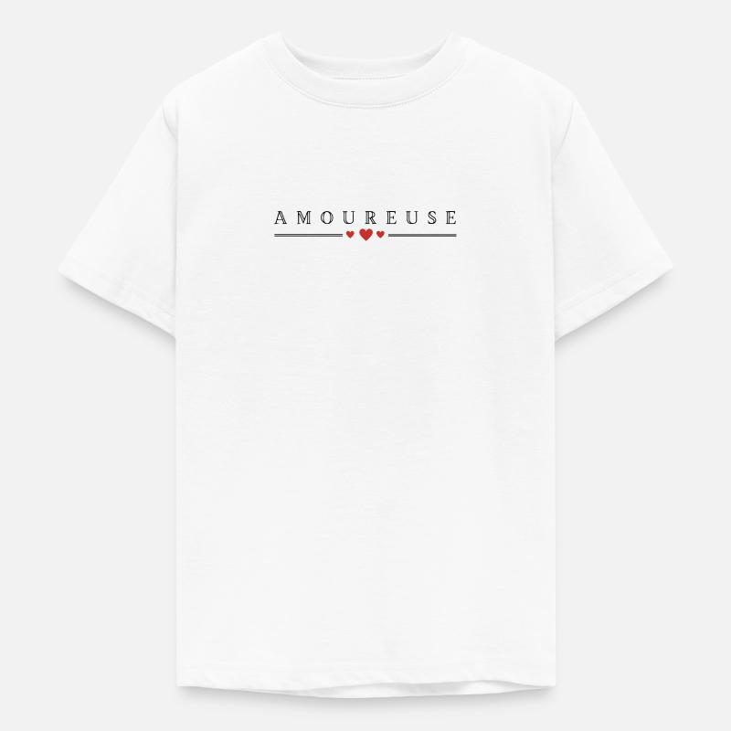 Amoureuse - T-shirt Ado - blanc