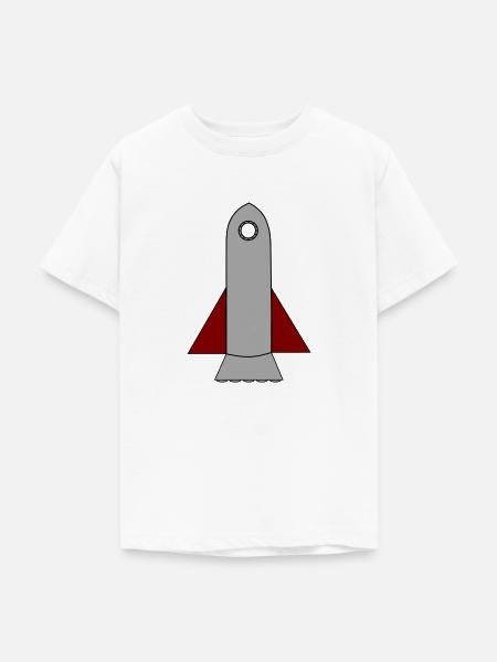 Spaceship - Teenager T-Shirt - Weiß