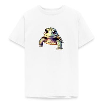 Schildkröte - Teenager T-Shirt - Weiß - Vorne - AI Model Teenager Male dark (155cm)