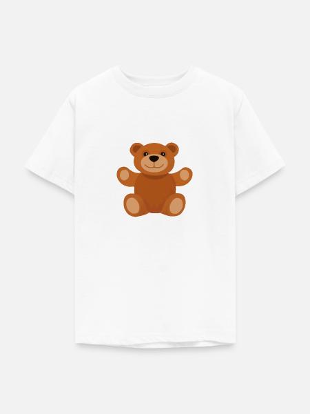 Teddy - Teenager T-Shirt - Weiß