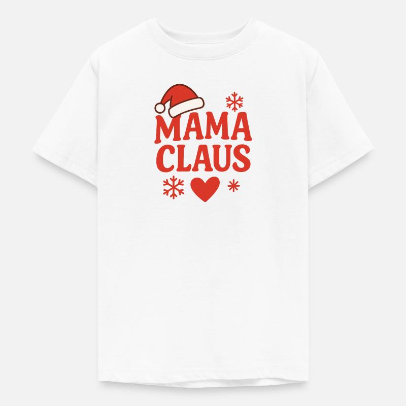 Conception de Noël de la maman Noël - T-shirt Ado - blanc