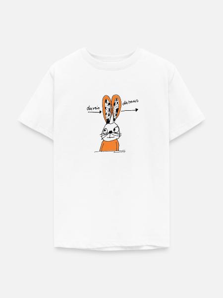 Hase da rein da raus - Teenager T-Shirt - Weiß