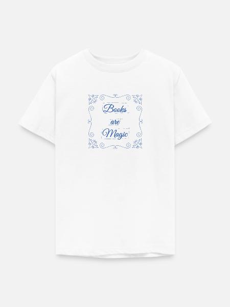 Bücher sind Magie - Teenager T-Shirt - Weiß