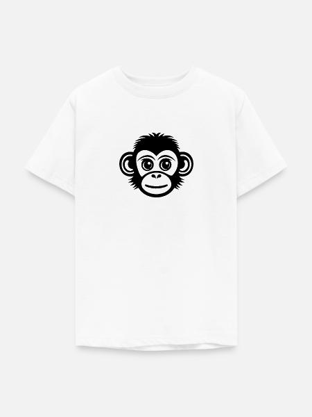 Affe Affen Affengesicht Dschungel - Teenager T-Shirt - Weiß