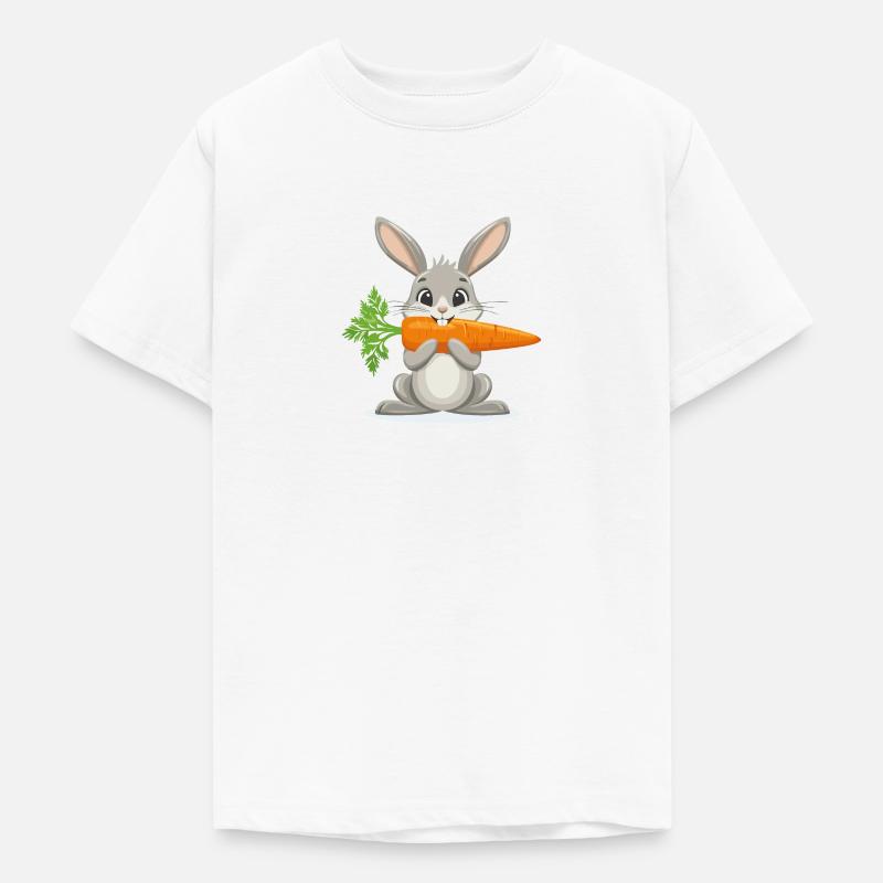 S’amuser à grignoter avec Hoppelhase - T-shirt Ado - blanc