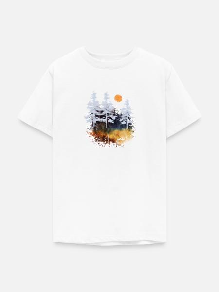 Tannendunkel - Teenager T-Shirt - Weiß