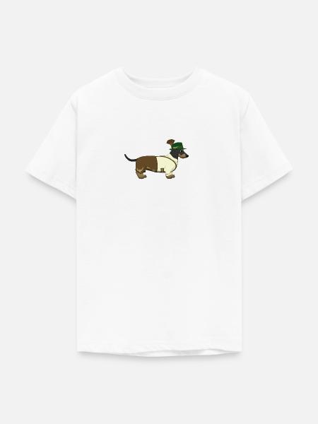 Der bayerische Dackel weißes Hemd - Teenager T-Shirt - Weiß